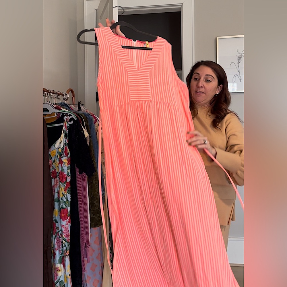 Neon Striped Maxi Dress